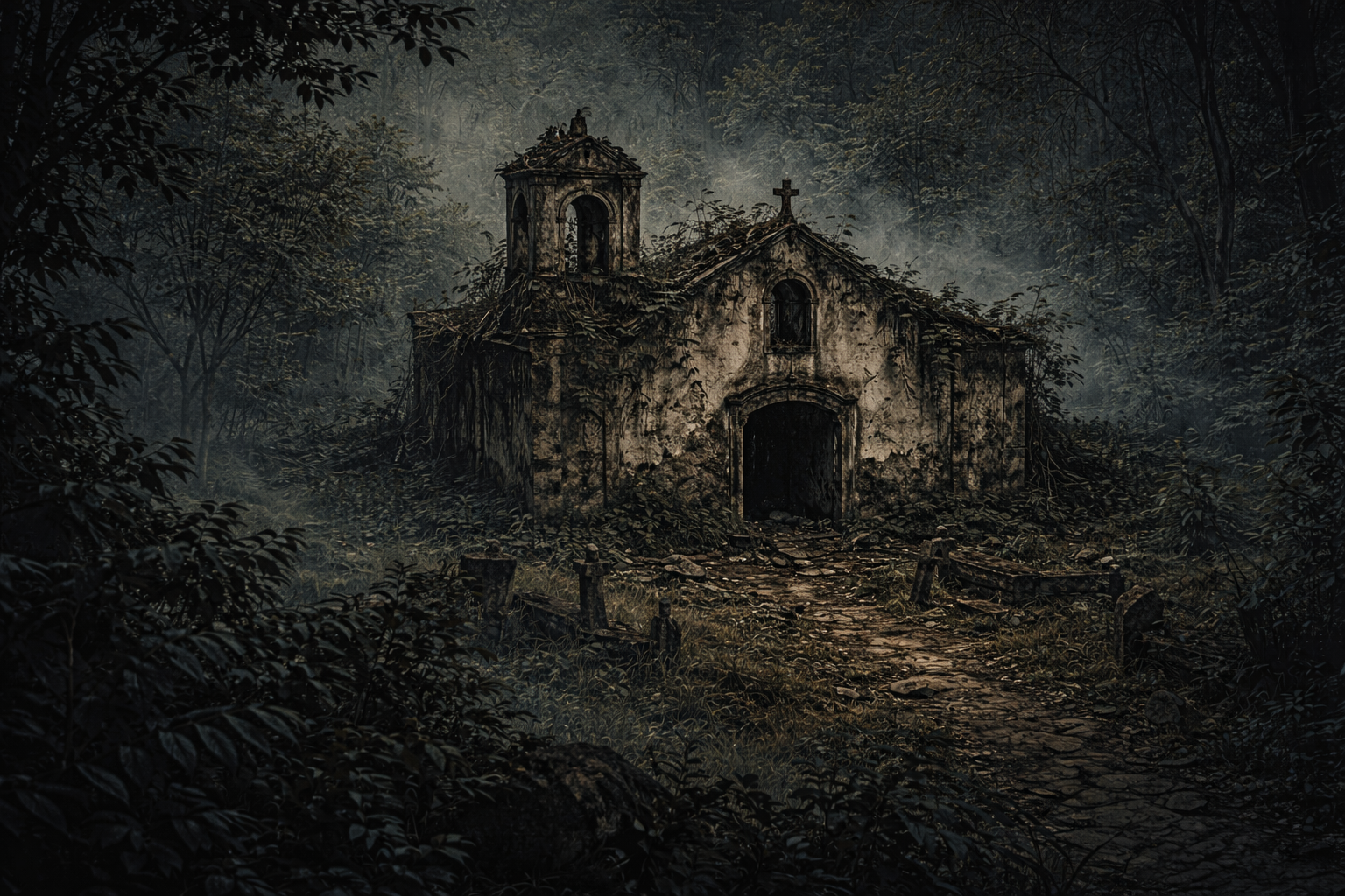 Ruínas de uma igreja antiga